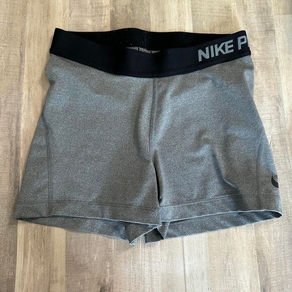 Nike Pants - Nike Women's Pro Shorts Spandex Small Workout Athletic Grey